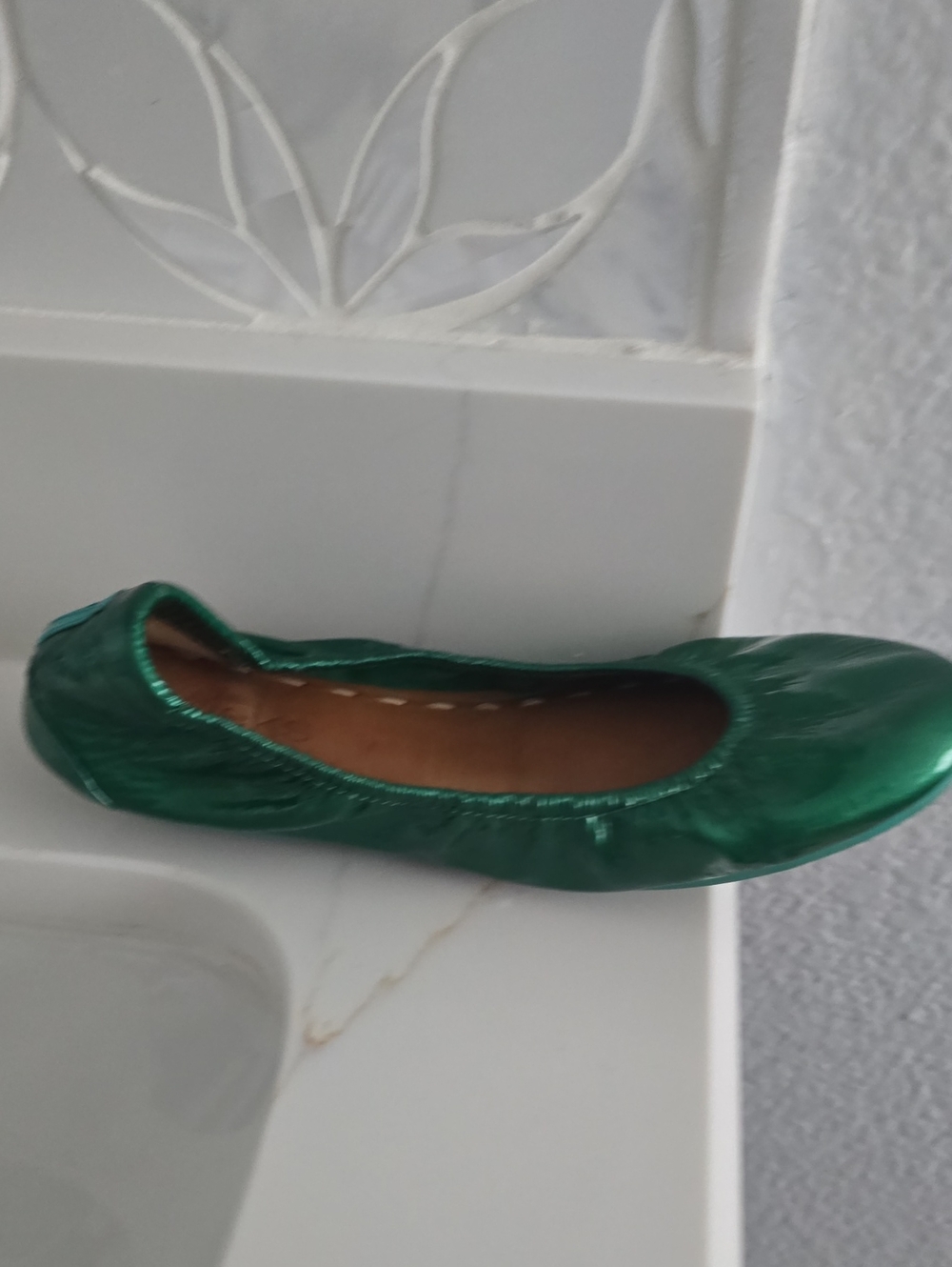 Tieks Metallic Emerald Green Ballet Flat